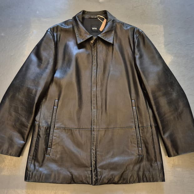 휴고보스 램스킨 자켓