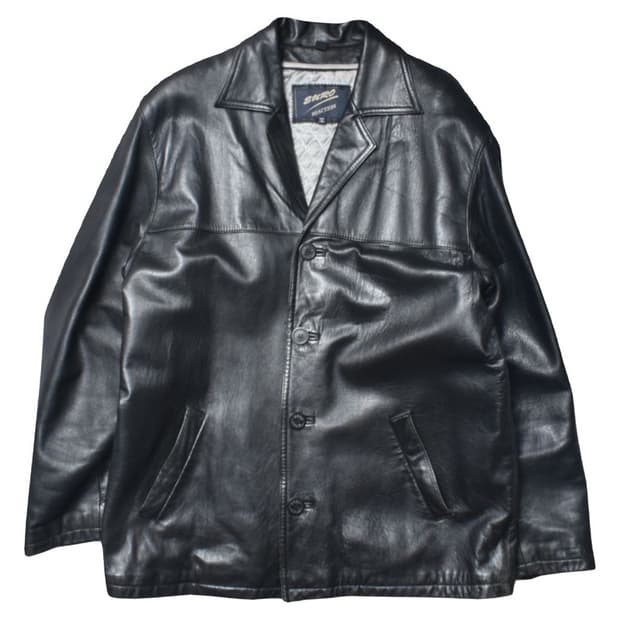 빈티지 리얼레더 가죽 블레이저 워크 자켓 L N0860