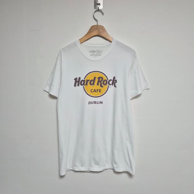 하드락카페Hardrock 더블린 반팔 티셔츠 M T-224