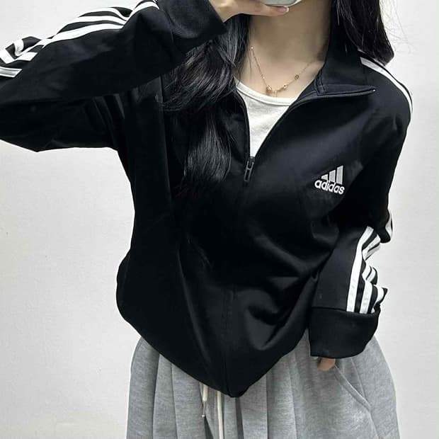 아디다스 블랙 삼선 OG 트랙탑 져지(XL)