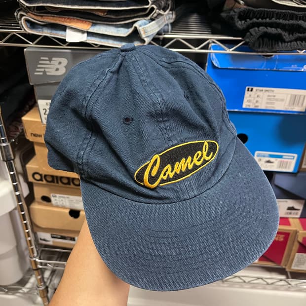빈티지 카멜 캡