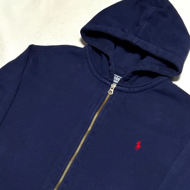 XXL 폴로랄프로렌 네이비 후드집업