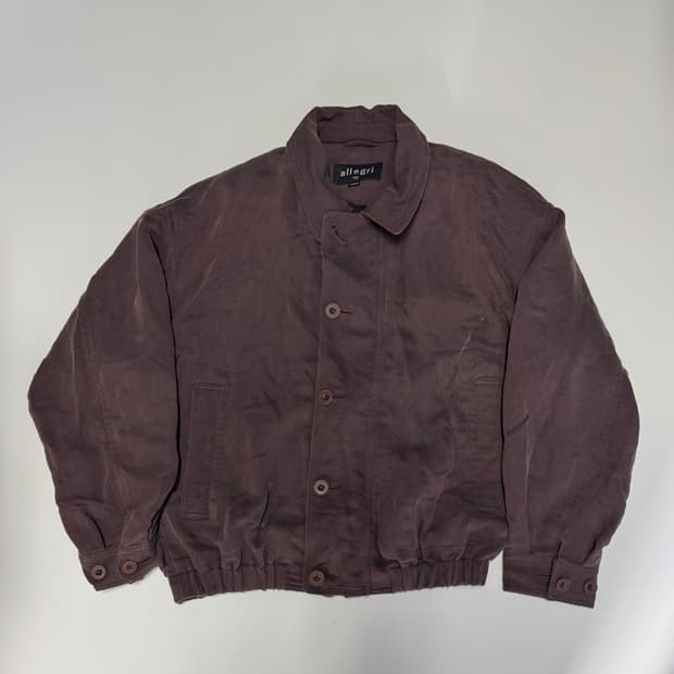 여성 이태리 알레그리 일본 빈티지 코코아 집업 자켓 M