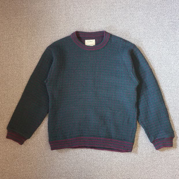 80s L.L.Bean 버드아이 헤비 울 스웨터no.39