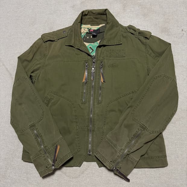 DIESEL 올드 디젤 빈티지 코튼 디테일 스윙톱 자켓