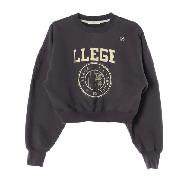 렉토 LLEGE 크롭 스웻셔츠 맨투맨