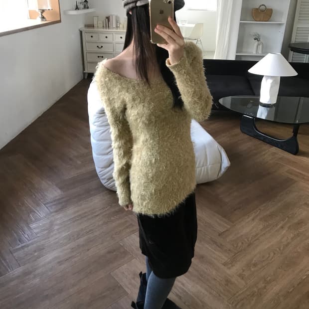 vintage brown velvet skirt (25inch)