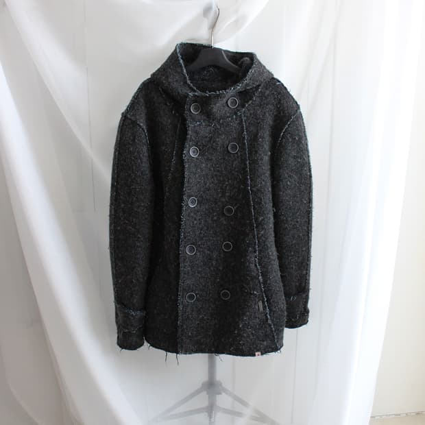 울 블렌드 더블 버튼 코트