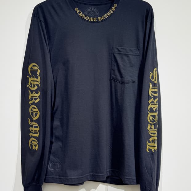 크롬하츠 넥로고 포켓 롱슬리브 블랙/아미