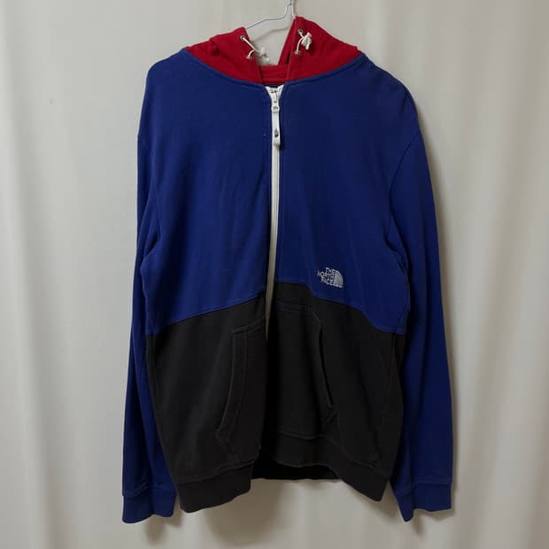 노스페이스 화이트라벨 오리지널 로고 배색 후드집업 L/100