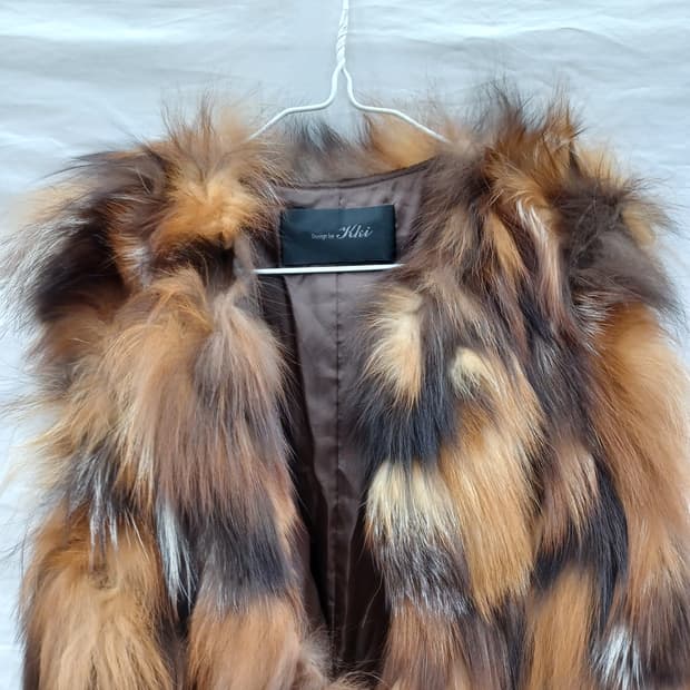 Design by Kiki 모피 오픈 롱 조끼 (여95-100)