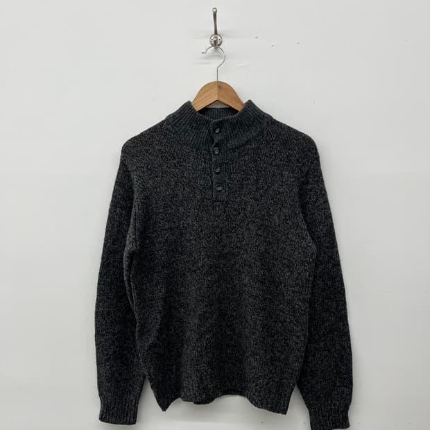 엘엘빈 버튼넥 니트 스웨터 남m