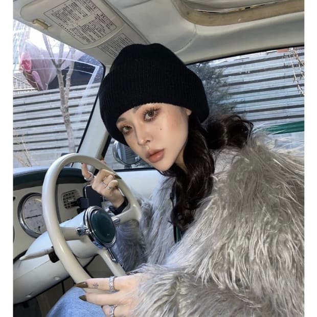 오도어 크루엘라 퍼자켓 -그레이