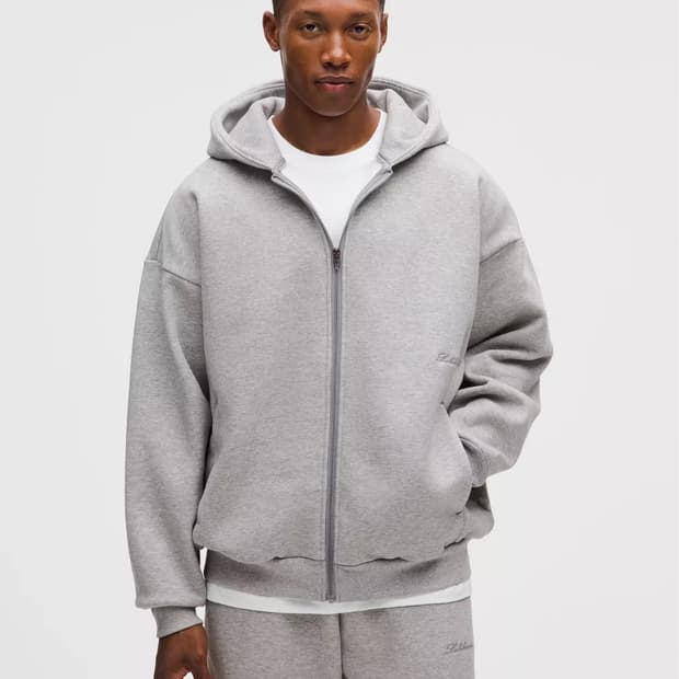 룰루레몬 빅코지 풀집 후디 그레이 M