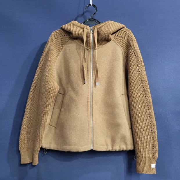 yeejee 울 핸드메이드 후드 자켓