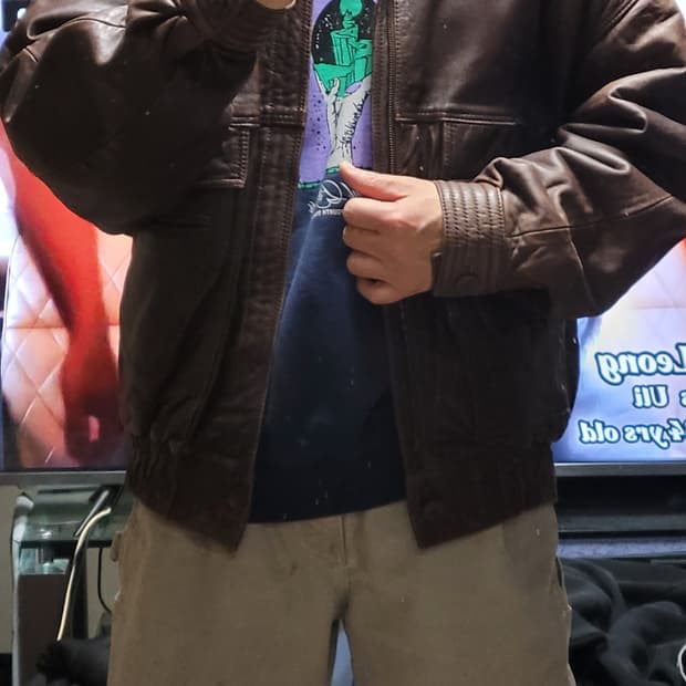 빈티지 B-3 가죽자켓 XL