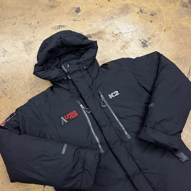 [정품/90] K2 알파인 팀 블랙 패딩 점퍼 b17