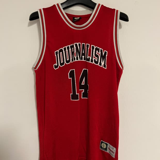 Basketball Number 14 프린트 메쉬 민소매 탑XL