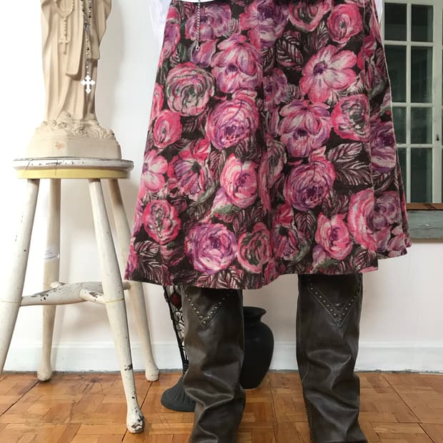 vintage pattern skirt (24inch)