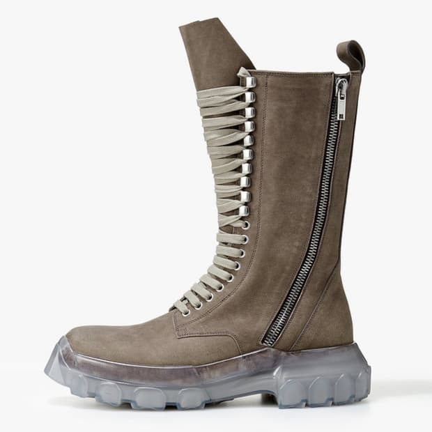 릭오웬스 아미 트랙터 지퍼 부츠 43