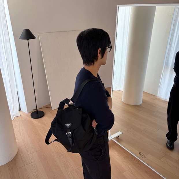 프라다 포코노 나일론 원포켓 백팩