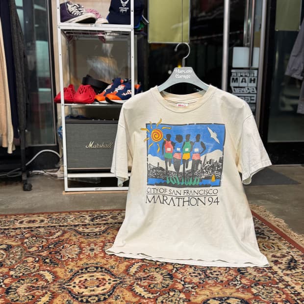 made in usa 헤인즈 싱글 스티치 반팔 티 "L" (520)