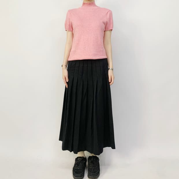 폴로 반팔 니트