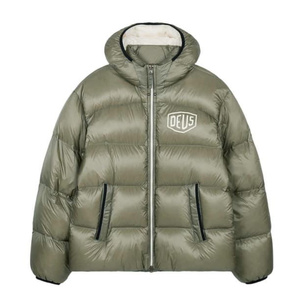 데우스 엑스 마키나 쉴드 후디 다운 패딩 자켓 카키 L