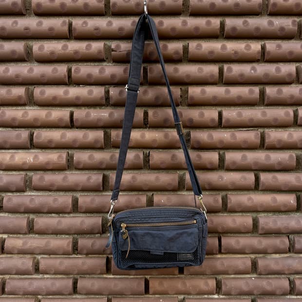 Porter black utility small bag