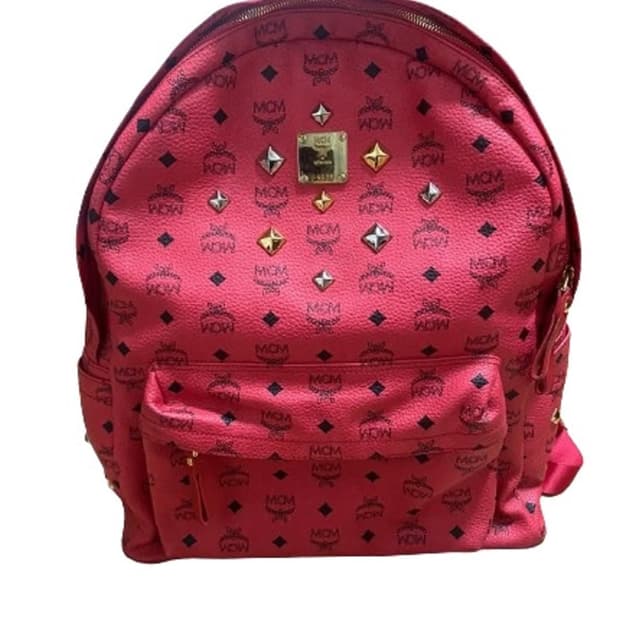 MCM 비세토스 스타크 백팩 레드 핑크