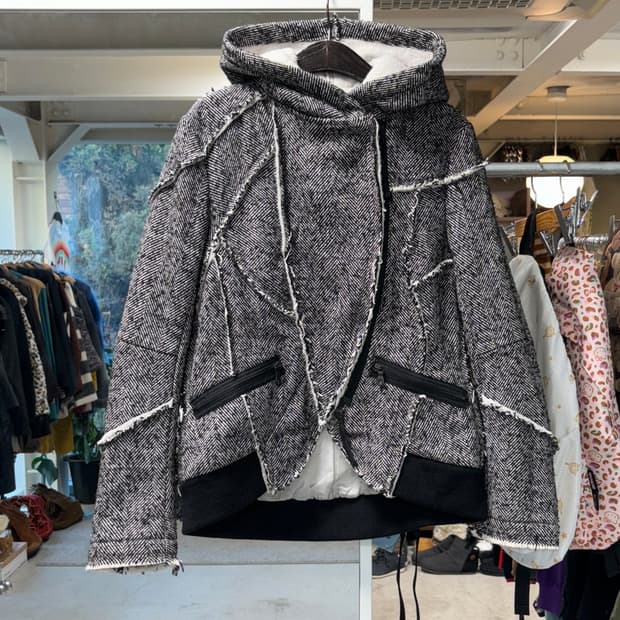 Pride 헤링본 후드 자켓