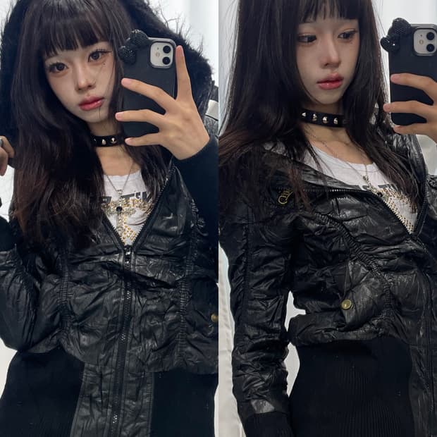 🎸블랙 글로시 자켓🎸