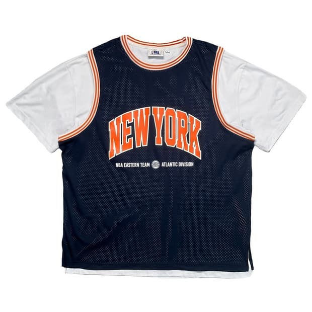 NBA 메쉬 레이어드 농구 티셔츠 L
