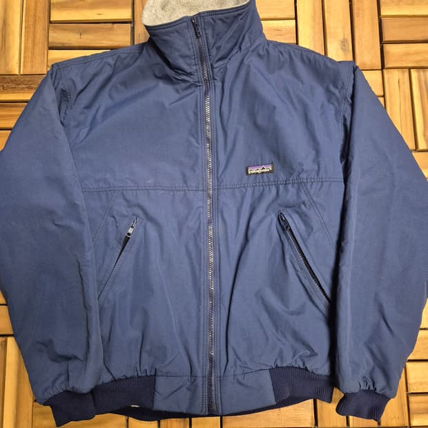 Patagonia 파타고니아 쉘드 신칠라 봄버 자켓 navy blue