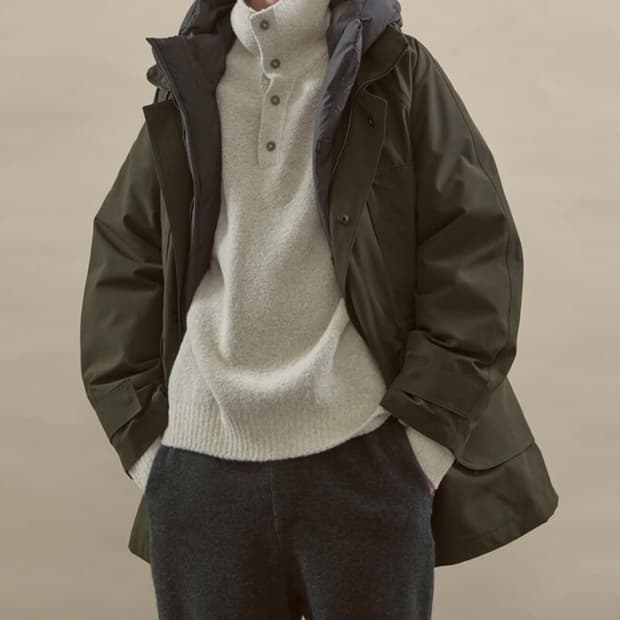 타임옴므 울 블렌드 카라니트탑