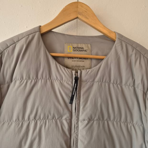 내셔널지오그래픽 남성 노카라덕다운패딩점퍼 XL사이즈