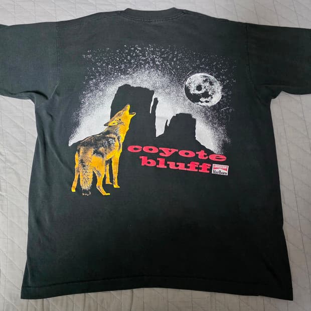 [XL] 90s 빈티지 말보로 프로모 티셔츠 코요테 VER 페이딩