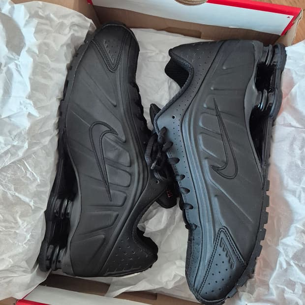 나이키샥스r4 우먼스 블랙 280