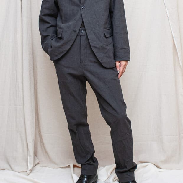 투빌더스하우스 린넨 블레이저 차콜