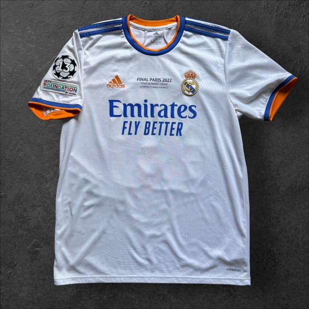 21-22 아디다스 레알마드리드 홈 유니폼 비니시우스 주니어 챔스버전