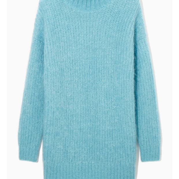 COS 퍼널넥 모헤어 튜닉