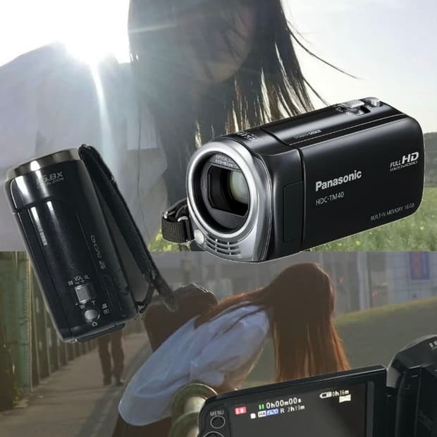 고마츠나나 캠코더 panasonic tm40 파나소닉 블랙