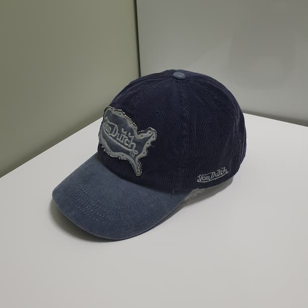 Von Dutch 본더치 그런지 데님 워싱 코듀로이 볼캡 모자 Y2K