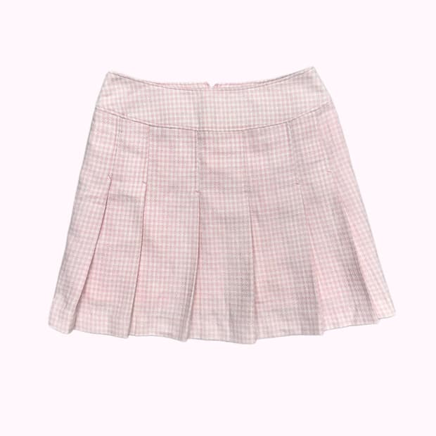 PENDORA white pink pleats skirt