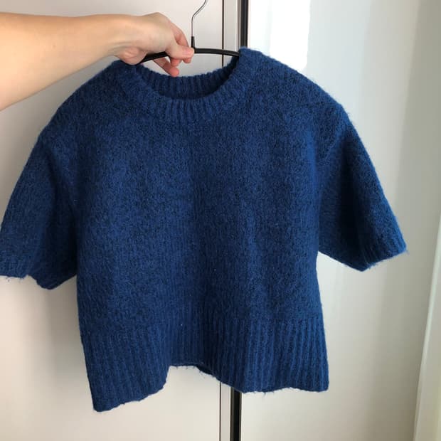 자라 크롭 니트 S