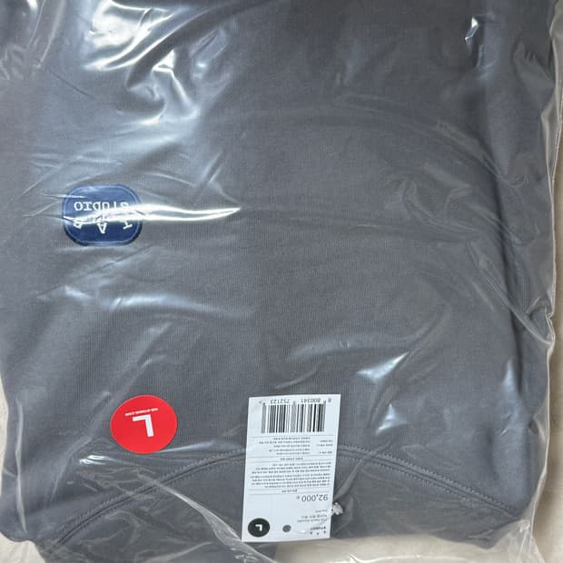 아이앱 패치 후디 그레이 L