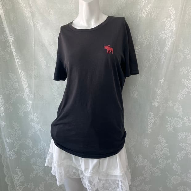 Abercrombie unisex charcoal half t-shirt