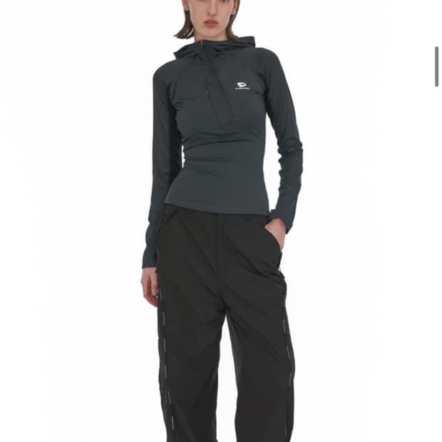 웰빙익스프레스 Authentic Sports Hoodie Black