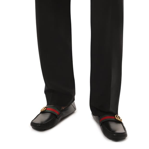 구찌 GG 웹디테일 스퀘어토 로퍼