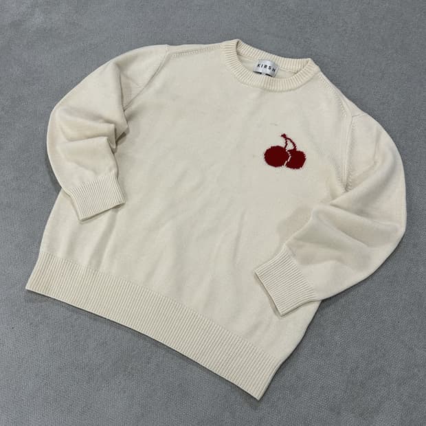 키르시 체리 자수 아이보리 니트 2